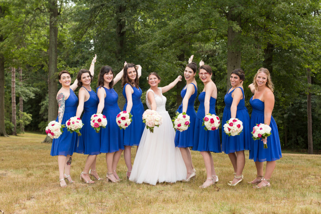 wickham park wedding photos bridesmaids dresses flowers