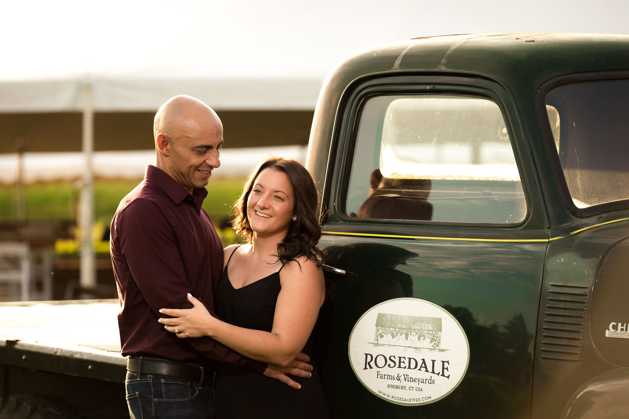 rosedale farm vineyard engagement photos