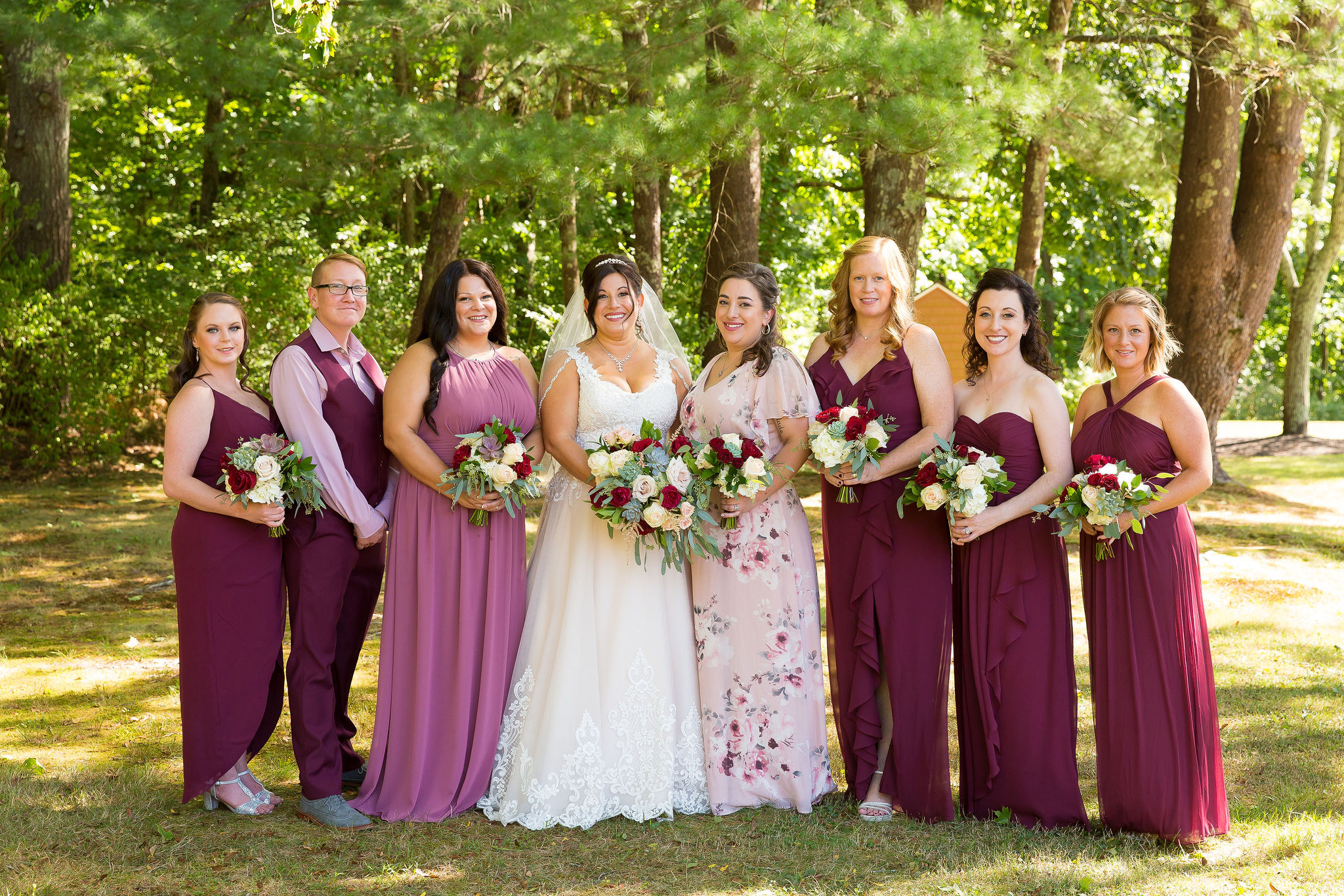 connecticut bride bridesmaids photos