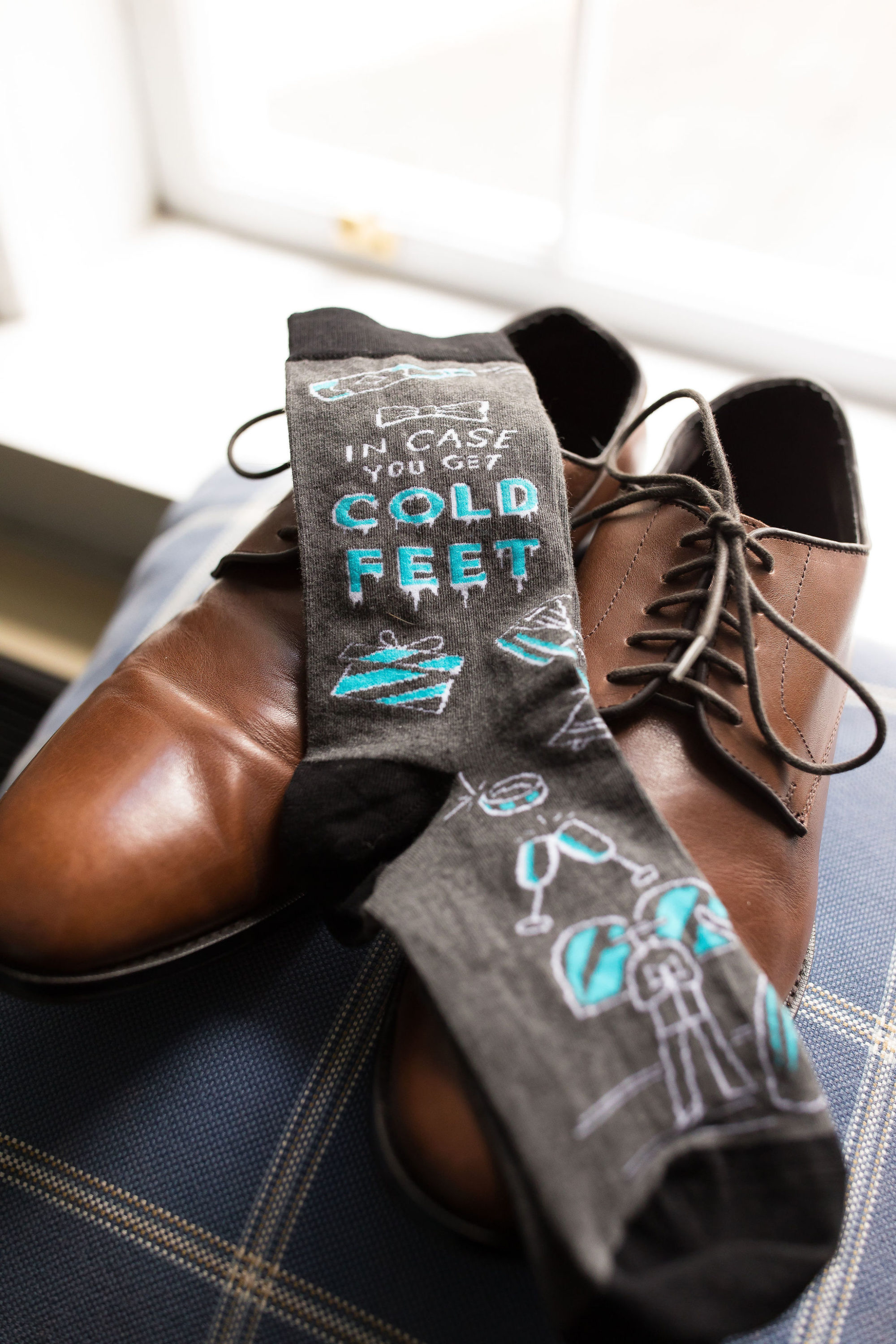 cold feet wedding grooms socks