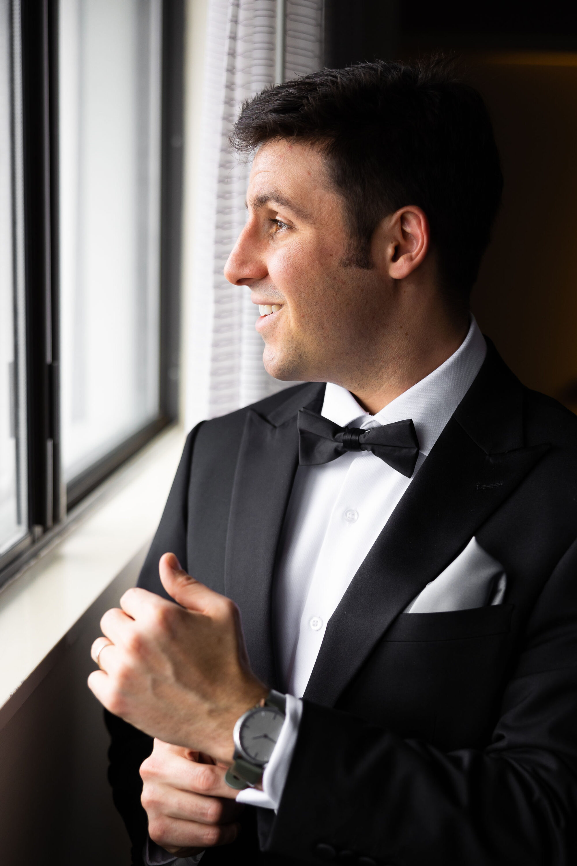 groom getting ready photos